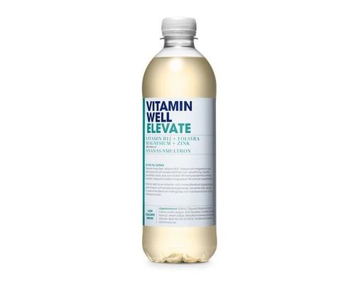 Vitamin Well Elevate Ananas/Markjordbær 500ml