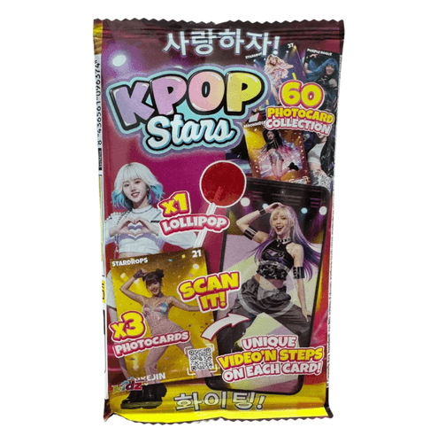 K-Pop Stars Card + Lollipop 5g