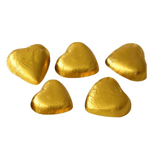 Milk Chocolate Gold Hearts 1kg