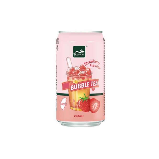 Hovedbilde Tropical Bubble Tea Strawberry 235ml