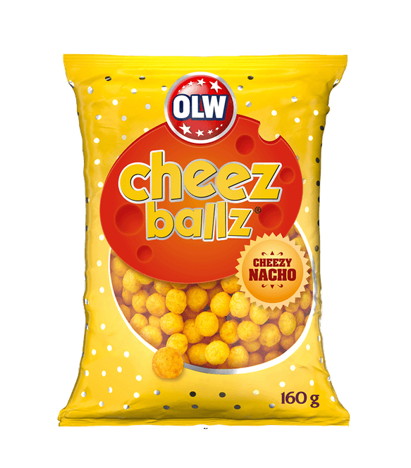 Hovedbilde OLW Cheez Ballz Cheezy Nacho 160g