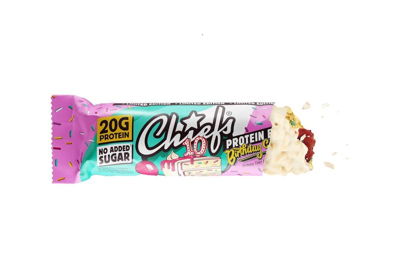 Chiefs Protein Bar Birthday Cake 55g