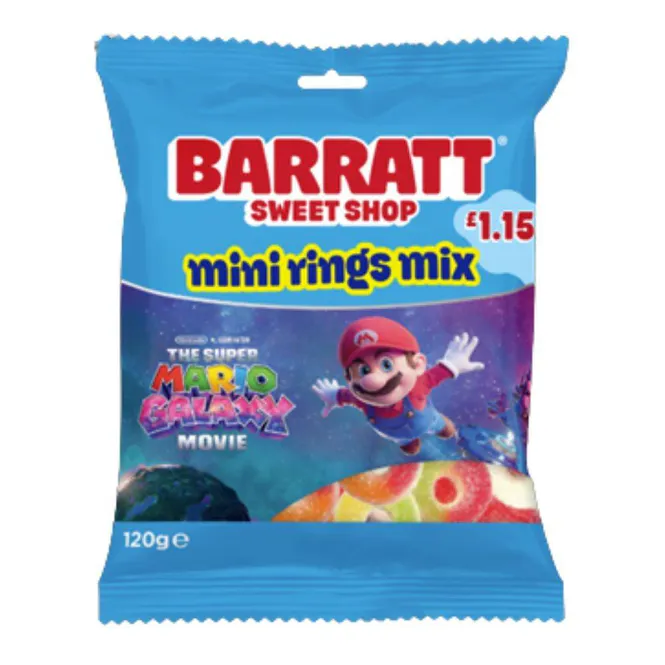 Hovedbilde Barratt Super Mario Mini Rings Mix 120g