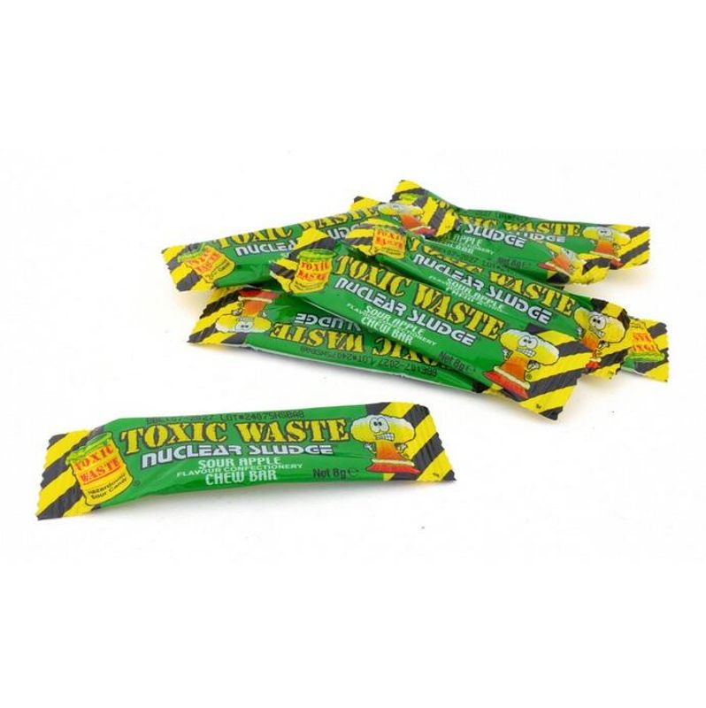 Toxic Waste Nuclear Sludge Sour Apple Mini Chew Bars 3kg