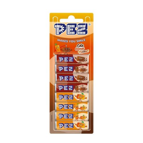 PEZ Refill Cola & Orange 8pk 51g