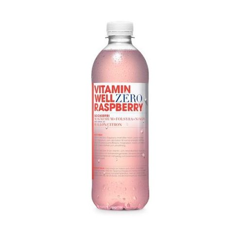Vitamin Well Zero Raspberry 500ml