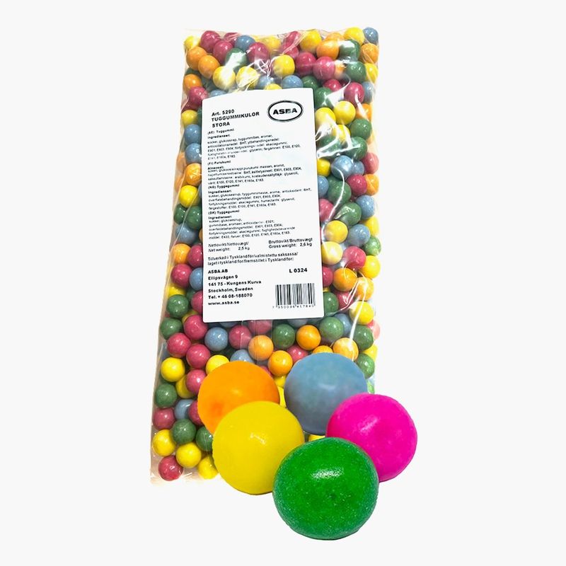 Tyggegummikuler 1kg