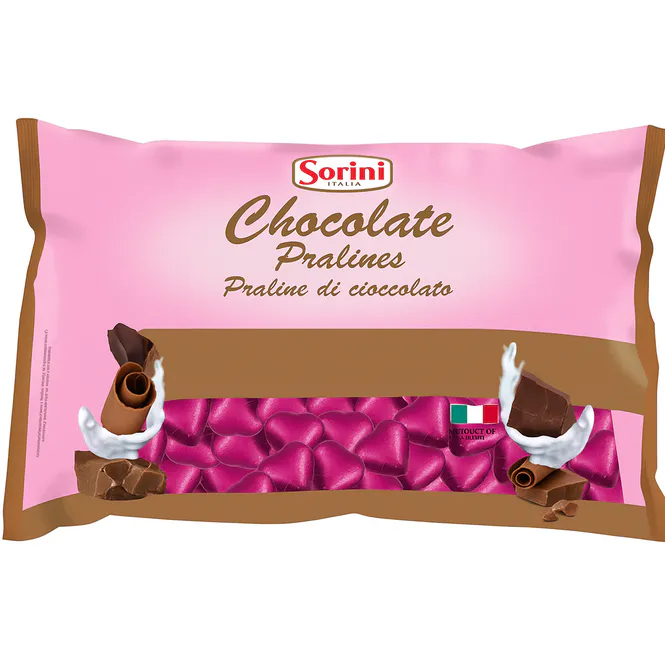 Hovedbilde Milk Chocolate Pink Hearts 1kg