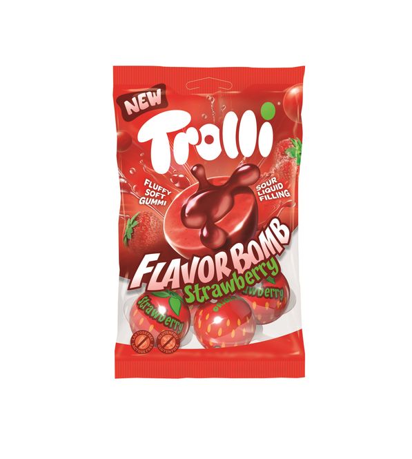 Hovedbilde Trolli Flavorbomb Strawberry 75g