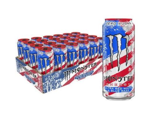 Monster Energy Ultra Red, White & Blue Razz 24x473ml