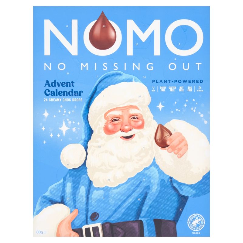 NOMO Creamy Chocolate Advent Calendar 70g Fri frakt over 500