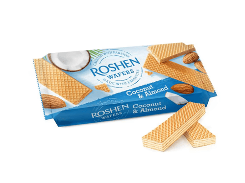Roshen Wafers Coconut & Almond 216g