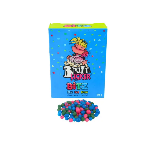 Hovedbilde Brain Licker Bits Fizzy Candy 50g