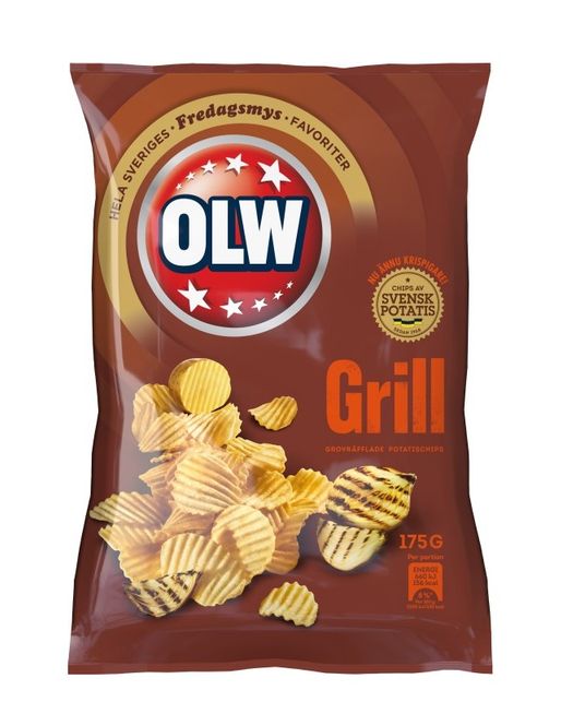 Hovedbilde OLW Grill Chips 175g 