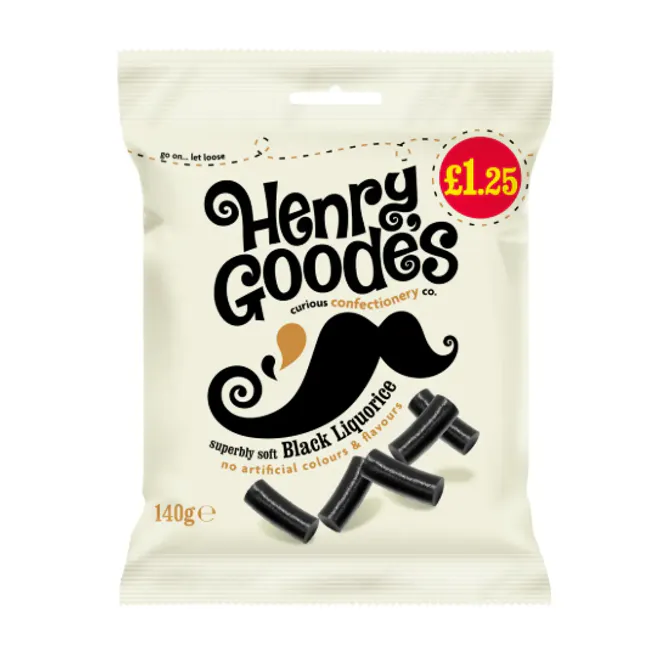 Hovedbilde Henry Goode's Superbly Soft Black Liquorice 140g