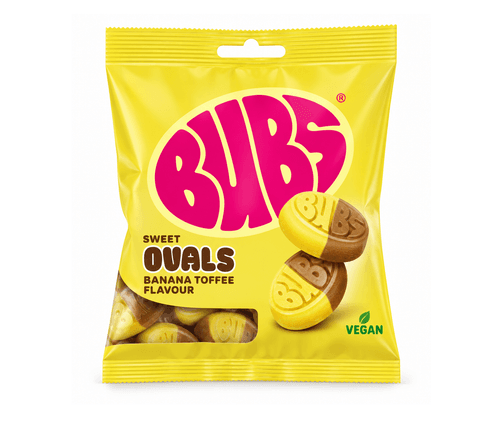 Bubs Banana Toffee Ovals 155g