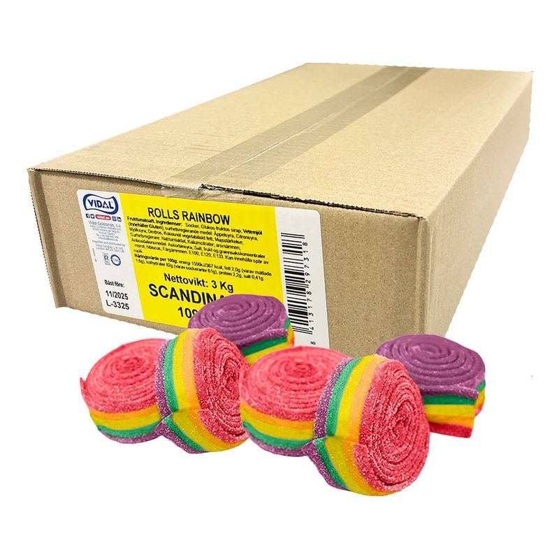 Vidal Sour Rainbow Rolls 3kg